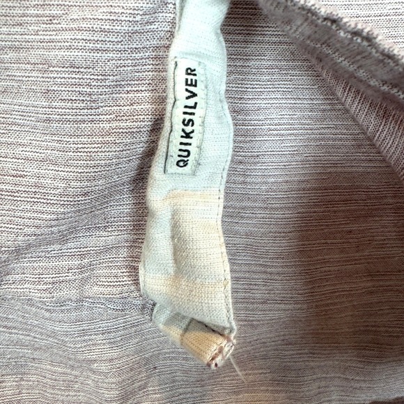 Quicksilver Modern Fit Shirt Men's M Short Sleeve Button Up Cotton Surfer Skater - Picture 5 of 7